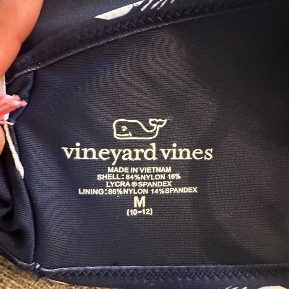 Vineyard vines navy and white lobster two-piece girls size medium - Picture 3 of 4